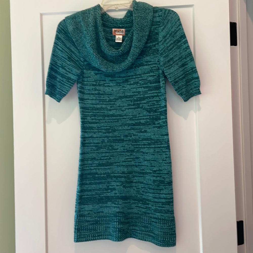 Super cute Cowell neck sweater dress